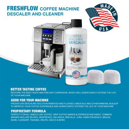 Keurig Compatible Descaling Solution - 1 Bottle, plus 2 filters